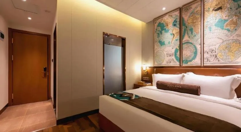 Bed in James Joyce Coffetel Anyang Railway Station Wenfeng Avenue Yinxu Scenic Spot