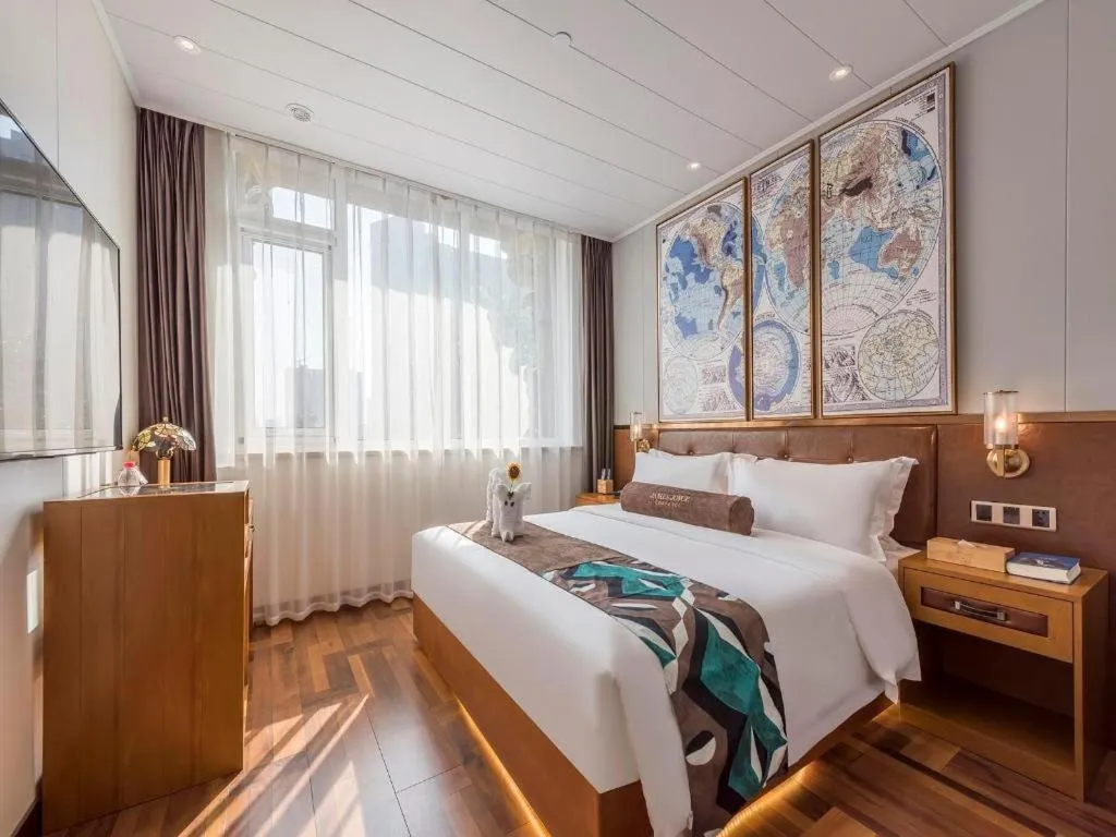 Bed in James Joyce Coffetel Anyang Railway Station Wenfeng Avenue Yinxu Scenic Spot