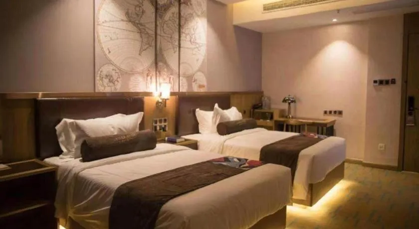 Bed in James Joyce Coffetel Tianjin Railway Station