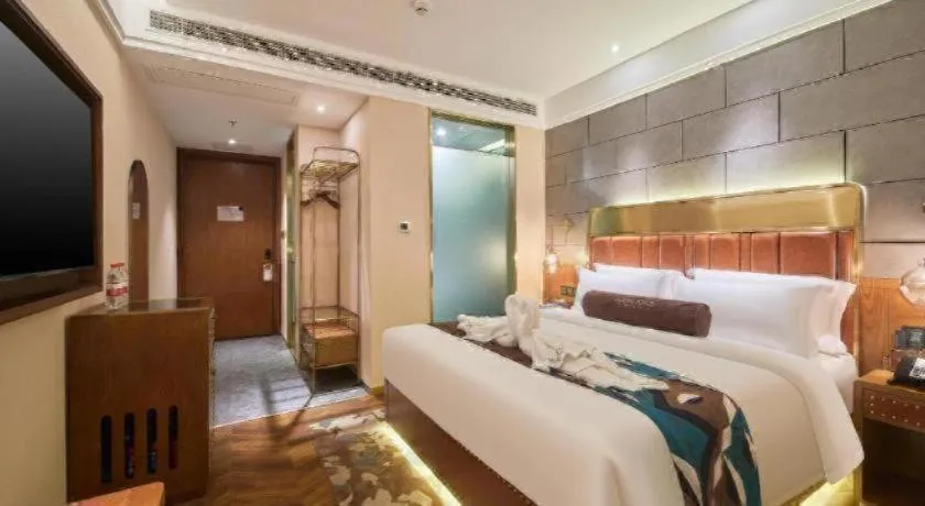 Bed in James Joyce Coffetel Tianjin Railway Station