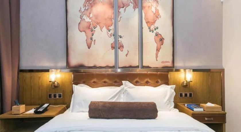 Bed in James Joyce Coffetel Tianjin Railway Station