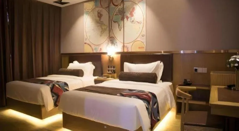 Bed in James Joyce Coffetel Tianjin Railway Station