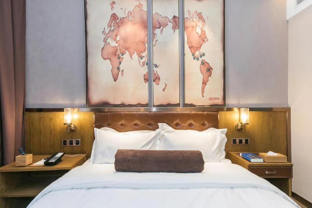 Bed in James Joyce Coffetel Tianjin Railway Station