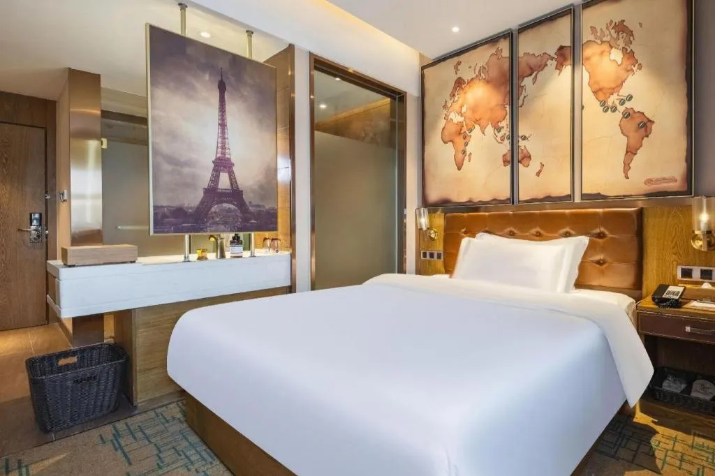 Bed in James Joyce Coffetel Tianjin Railway Station