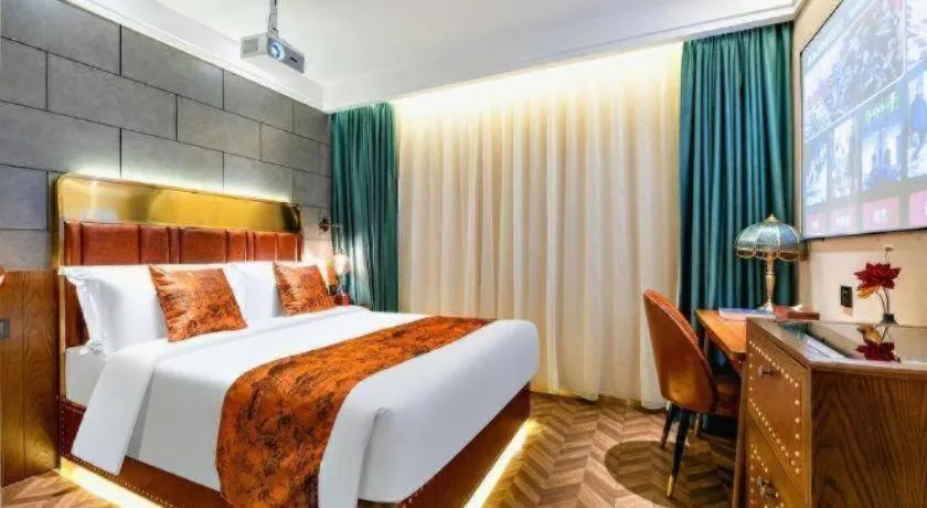 Bed in James Joyce Coffetel Tianjin Railway Station