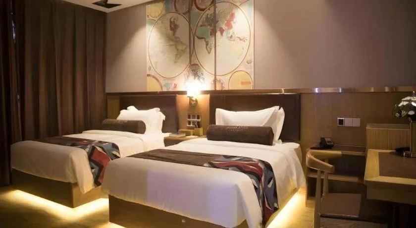 Bed in James Joyce Coffetel Tianjin Railway Station