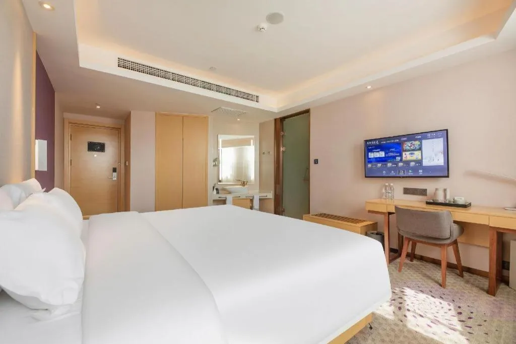 Bed in Lavande Hotels Jinzhong Youjian Pingyao