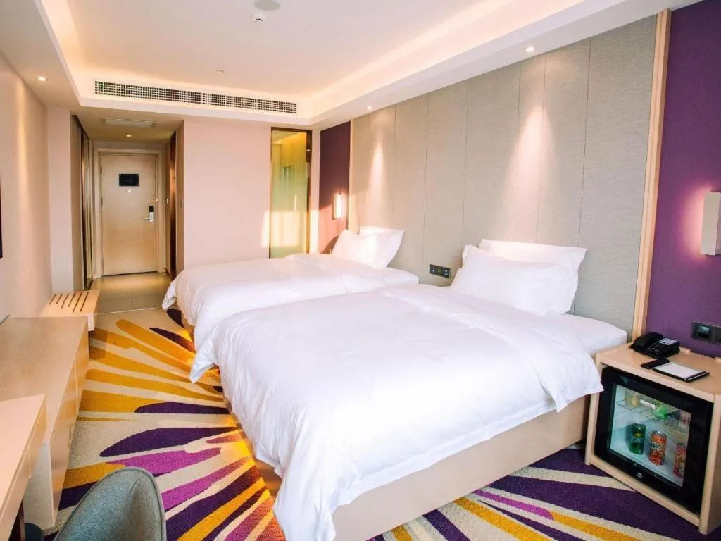 Bed in Lavande Hotels Jinzhong Youjian Pingyao