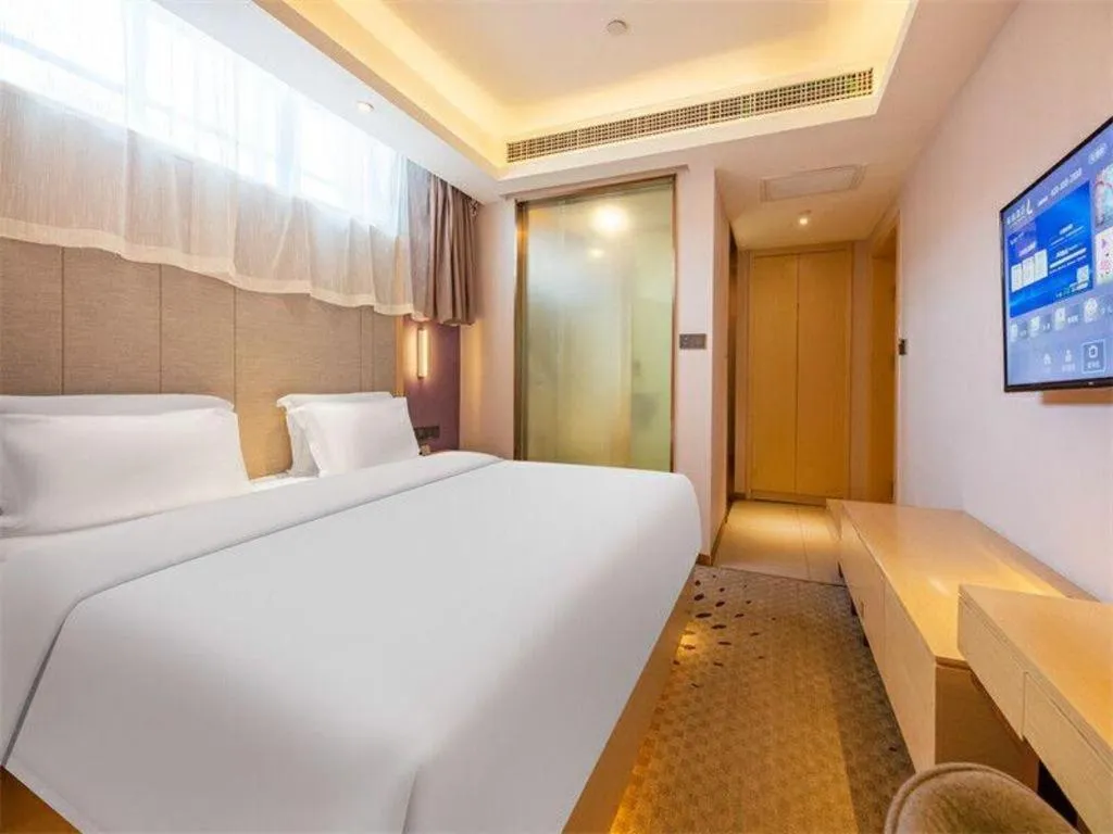 Bed in Lavande Hotels Jinzhong Youjian Pingyao