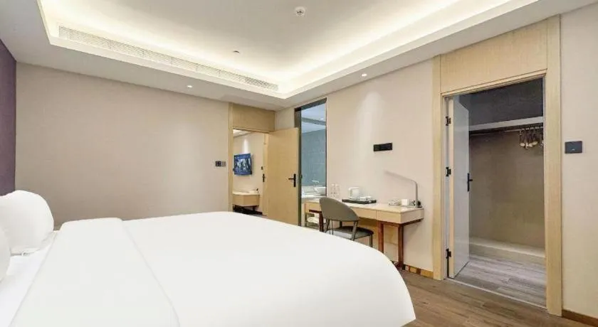 Bed in Lavande Hotels Jinzhong Youjian Pingyao