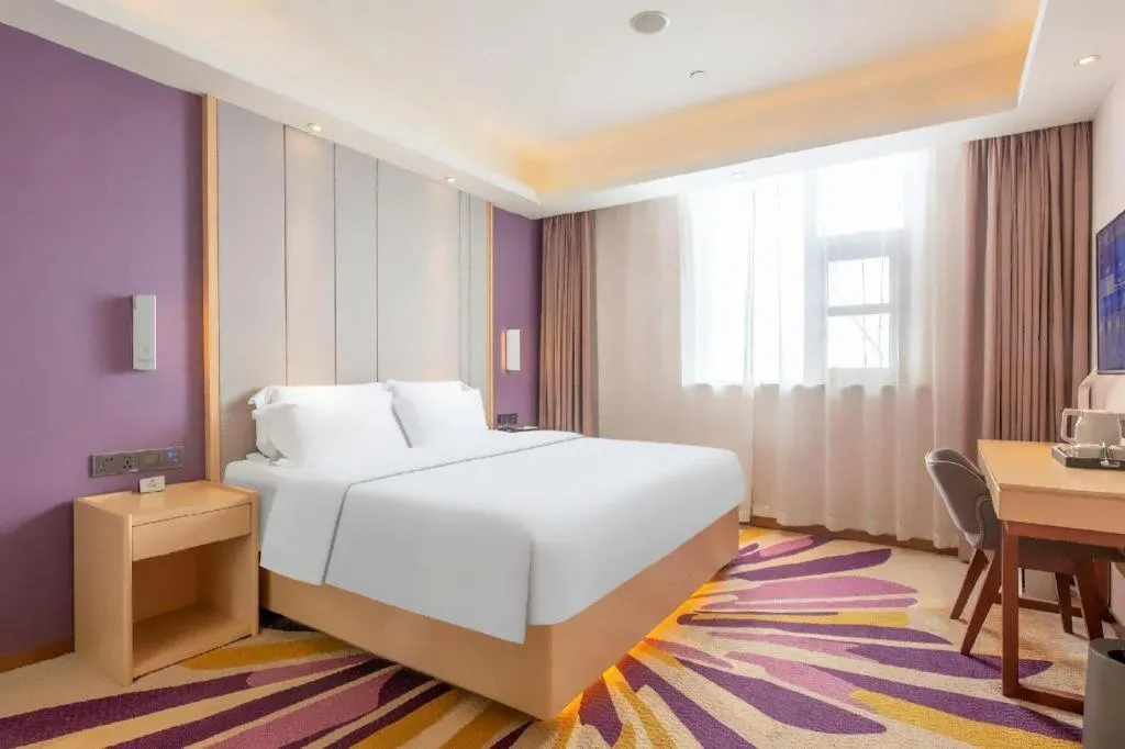 Bed in Lavande Hotels Jinzhong Youjian Pingyao