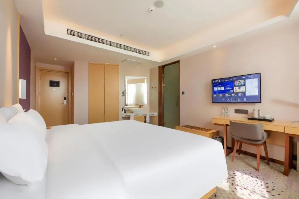 Bed in Lavande Hotels Jinzhong Youjian Pingyao