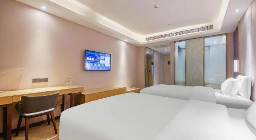 Bed in Lavande Hotels Jinzhong Youjian Pingyao