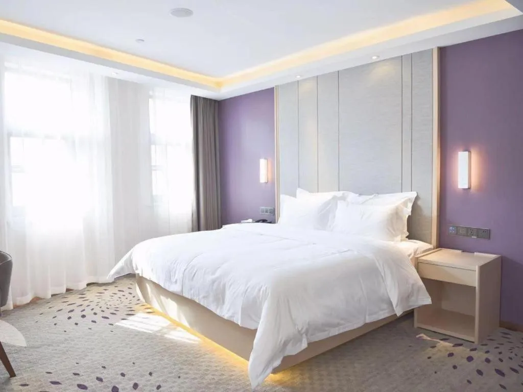 Bed in Lavande Hotels Jinzhong Youjian Pingyao