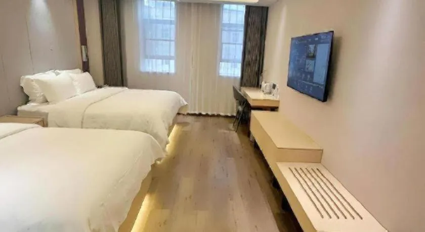 Bed in Lavande Hotels Jinzhong Youjian Pingyao