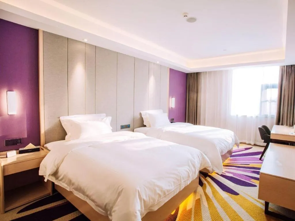 Bed in Lavande Hotels Jinzhong Youjian Pingyao