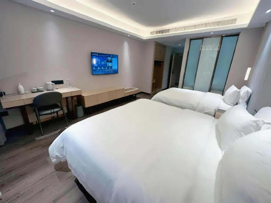 Bed in Lavande Hotels Jinzhong Youjian Pingyao