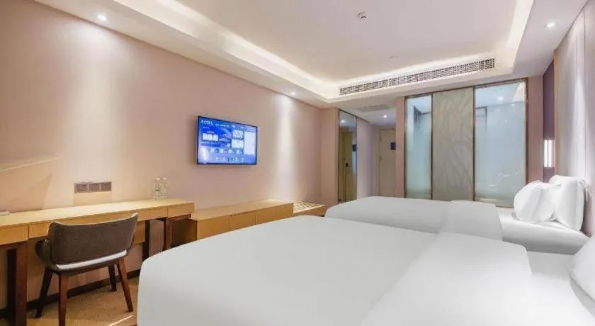 Bed in Lavande Hotels Jinzhong Youjian Pingyao