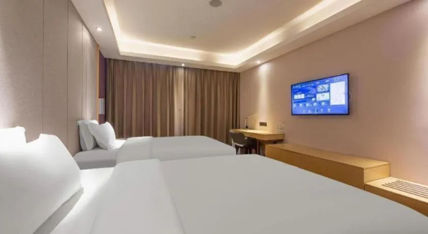 Bed in Lavande Hotels Jinzhong Youjian Pingyao