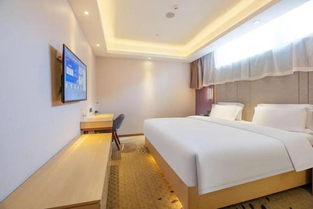 Bed in Lavande Hotels Jinzhong Youjian Pingyao