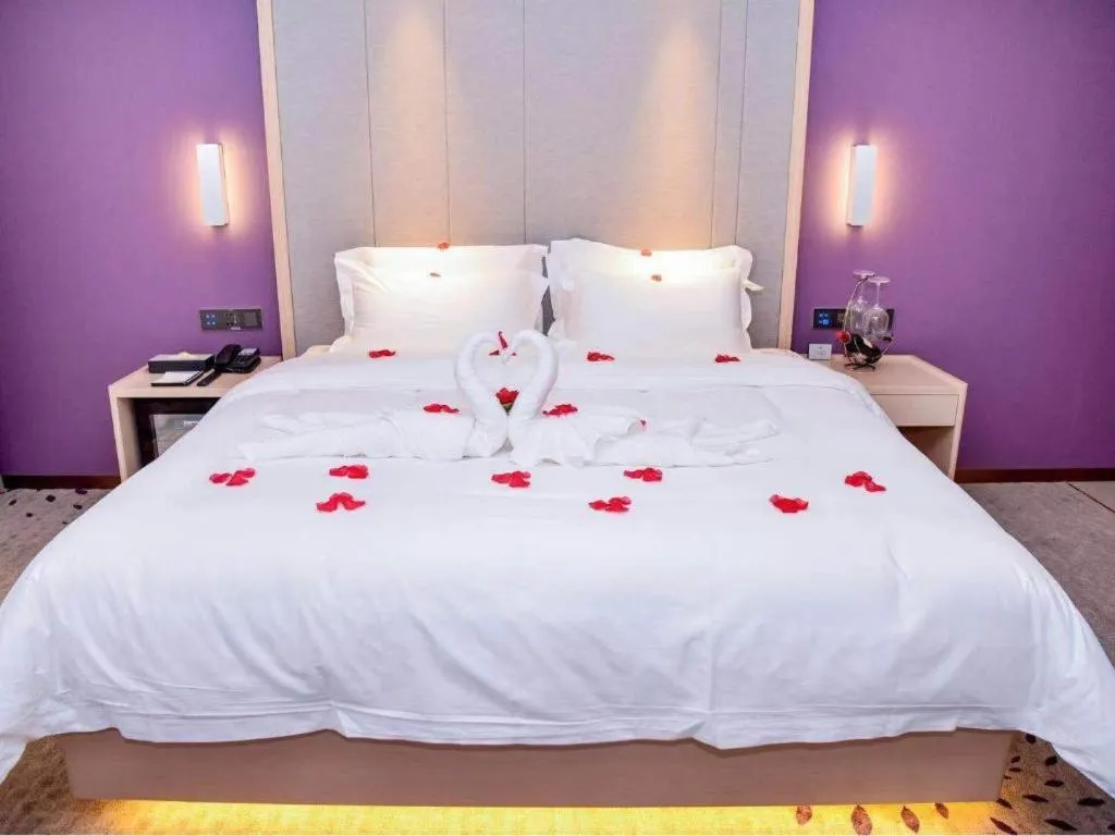 Bed in Lavande Hotels Jinzhong Youjian Pingyao