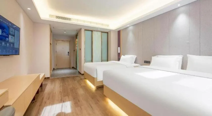 Bed in Lavande Hotels Jinzhong Youjian Pingyao