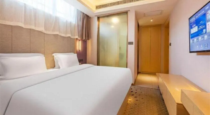 Bed in Lavande Hotels Jinzhong Youjian Pingyao