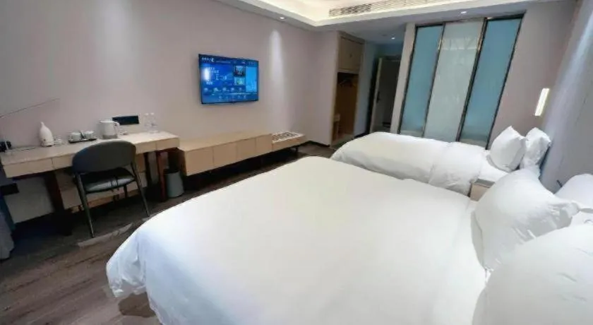 Bed in Lavande Hotels Jinzhong Youjian Pingyao