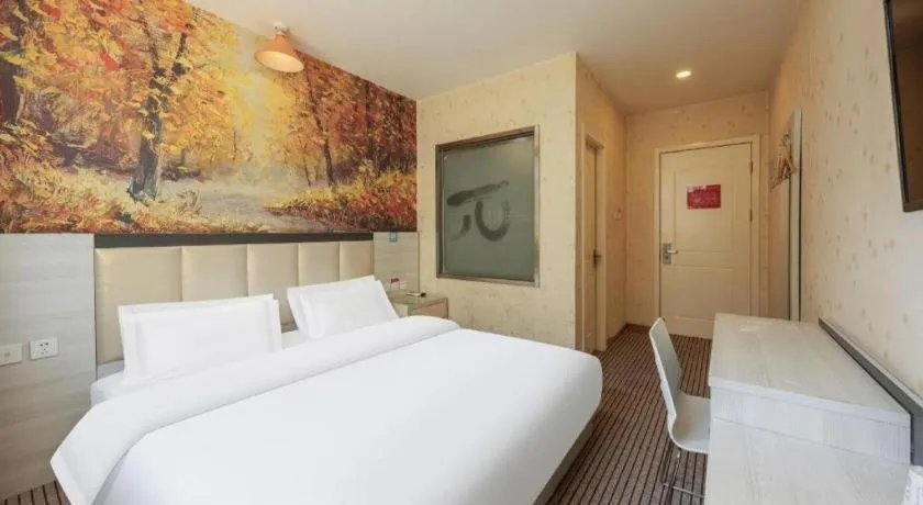 Bed in PAI Hotels Beijing Tongzhou Majuqiao