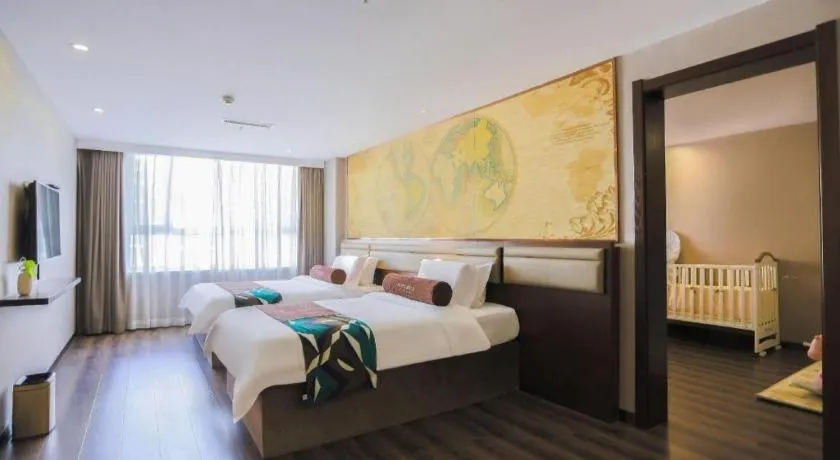 Bed in James Joyce Coffetel Jilin Railway Station Fortune Plaza