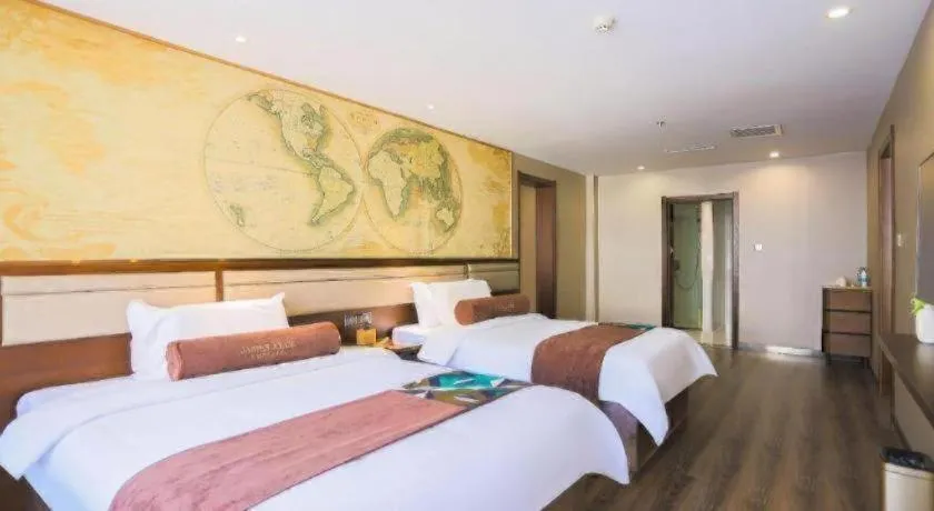 Bed in James Joyce Coffetel Jilin Railway Station Fortune Plaza