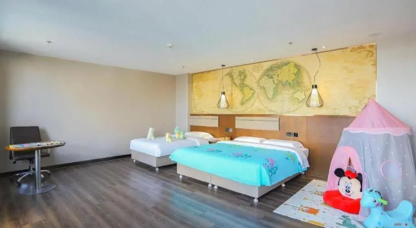 Bed in James Joyce Coffetel Jilin Railway Station Fortune Plaza