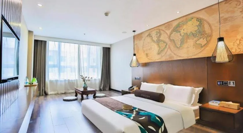 Bed in James Joyce Coffetel Jilin Railway Station Fortune Plaza