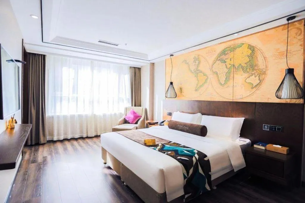 Bed in James Joyce Coffetel Jilin Railway Station Fortune Plaza