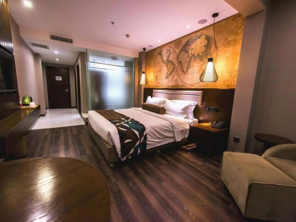 Bed in James Joyce Coffetel Jilin Railway Station Fortune Plaza