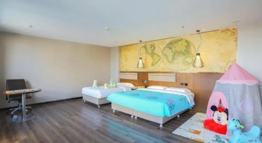 Bed in James Joyce Coffetel Jilin Railway Station Fortune Plaza