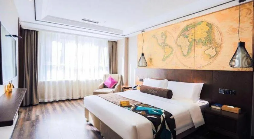 Bed in James Joyce Coffetel Jilin Railway Station Fortune Plaza