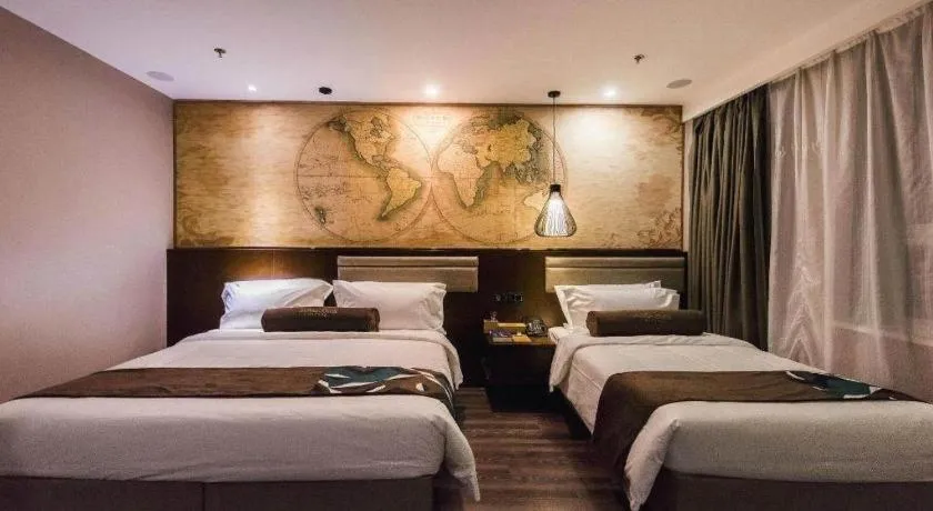 Bed in James Joyce Coffetel Jilin Railway Station Fortune Plaza