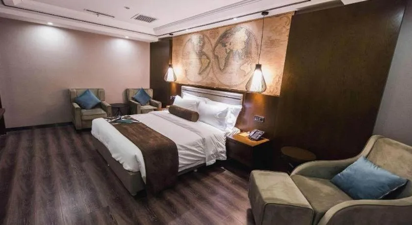 Bed in James Joyce Coffetel Jilin Railway Station Fortune Plaza