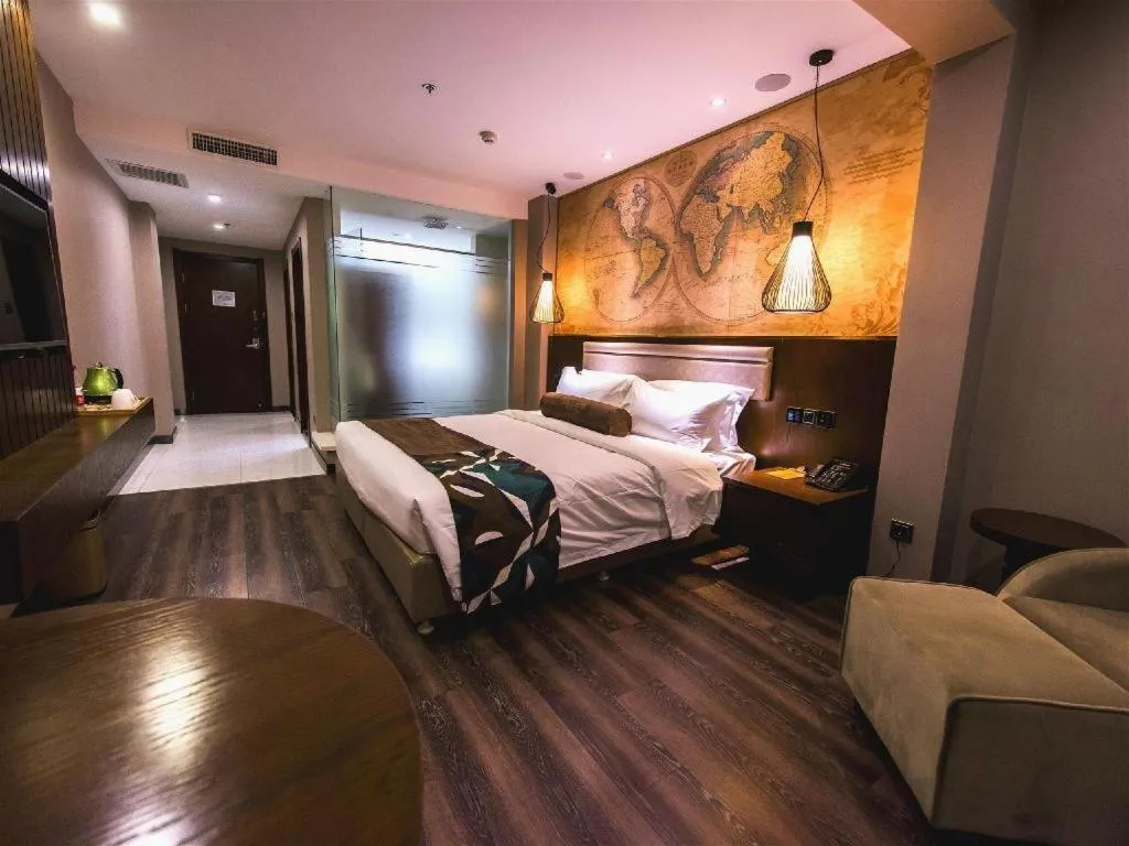 Bed in James Joyce Coffetel Jilin Railway Station Fortune Plaza