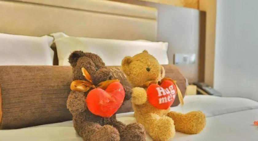 Bed in James Joyce Coffetel Jilin Railway Station Fortune Plaza