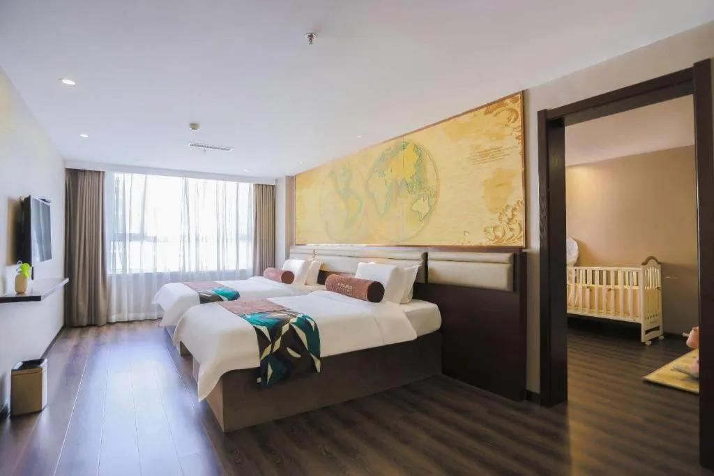 Bed in James Joyce Coffetel Jilin Railway Station Fortune Plaza