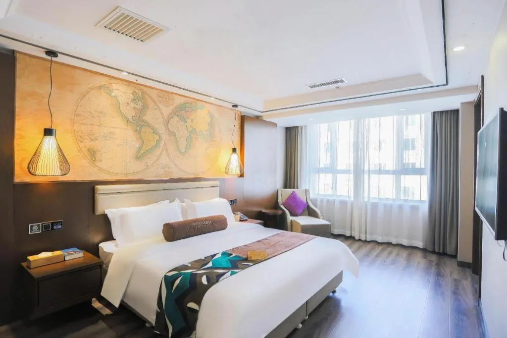 Bed in James Joyce Coffetel Jilin Railway Station Fortune Plaza