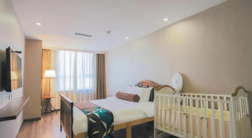 Bed in James Joyce Coffetel Jilin Railway Station Fortune Plaza