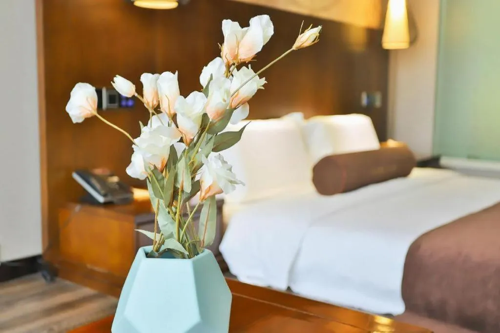 Bed in James Joyce Coffetel Jilin Railway Station Fortune Plaza