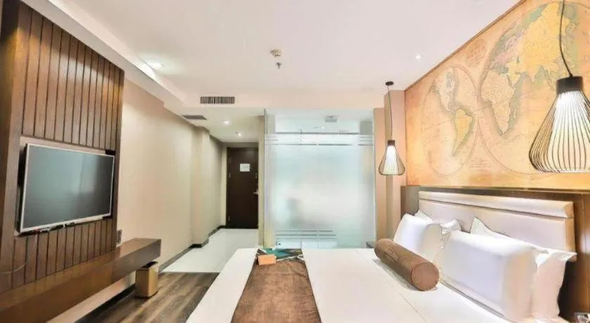 Bed in James Joyce Coffetel Jilin Railway Station Fortune Plaza