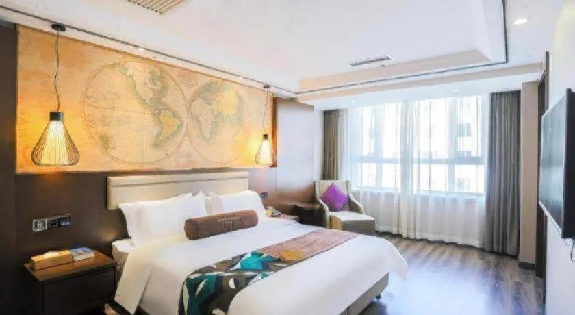 Bed in James Joyce Coffetel Jilin Railway Station Fortune Plaza