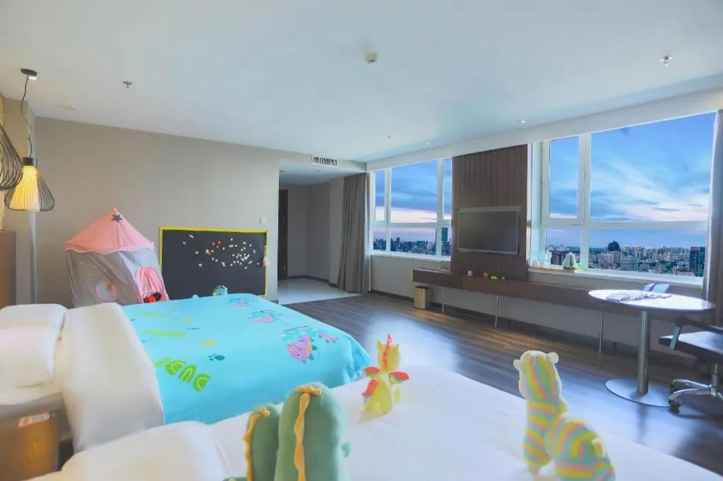 Bed in James Joyce Coffetel Jilin Railway Station Fortune Plaza