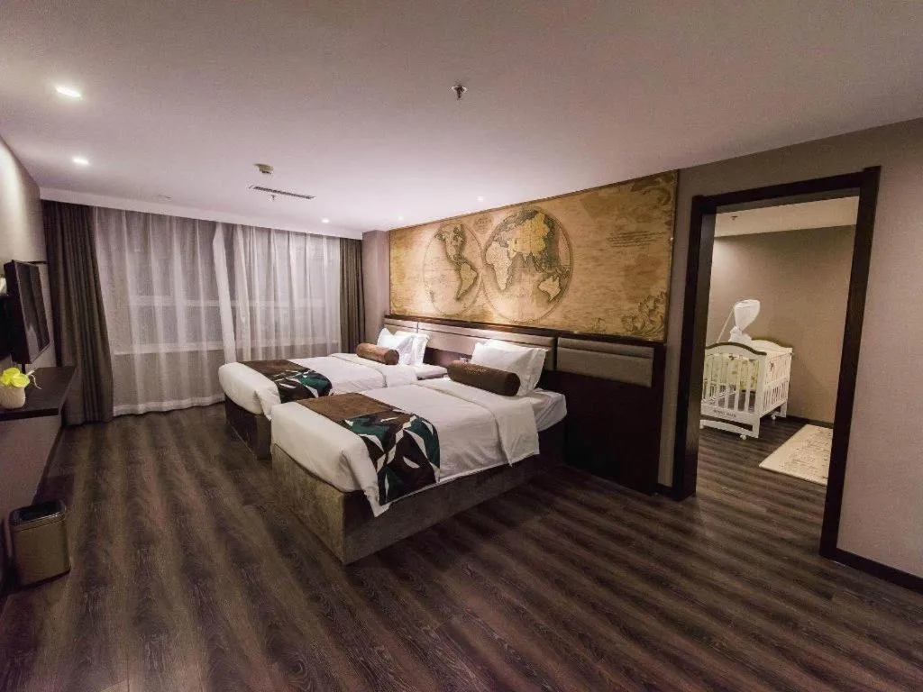 Bed in James Joyce Coffetel Jilin Railway Station Fortune Plaza