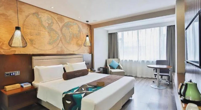 Bed in James Joyce Coffetel Jilin Railway Station Fortune Plaza